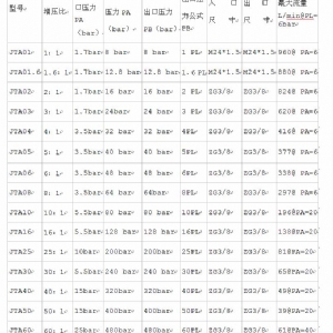 杰瑞特JTA系列气体增压泵